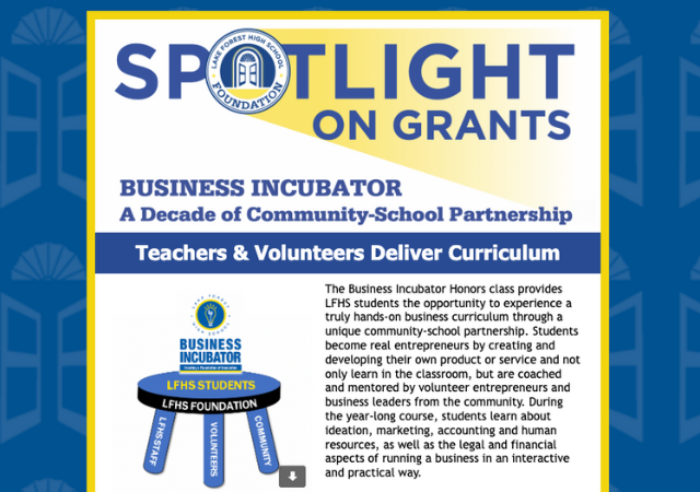  Spotlight on Grants - Business Incubator